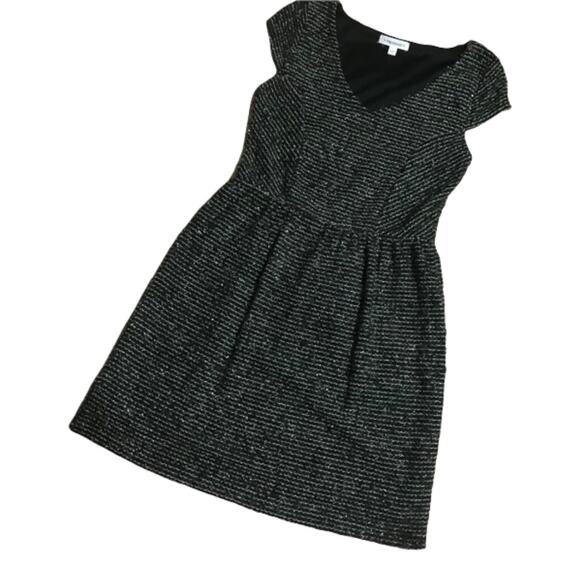 Socialite Womens Dress Size Large Tweedy Pullover Charcoal Gray Sparkly NEW - Picture 2 of 4